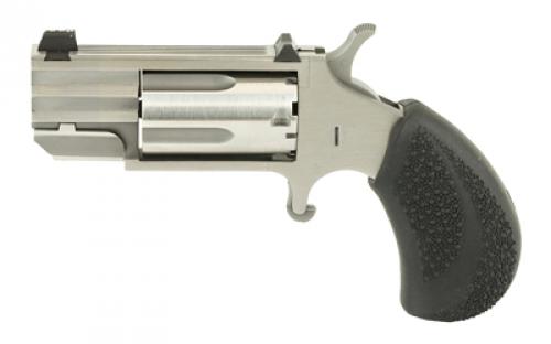 North American Arms Pug, Single Action, Revolver, 22 WMR, 1 Barrel, Stainless Steel, Silver, Rubber Grips, XS Tritium Sight, 5 Rounds NAA-PUG-T
