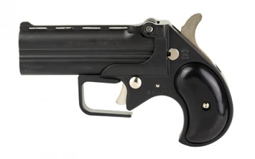 Old West Big Bore, Derringer, 38 Special, 3.5 Barrel, Alloy Frame, Matte Finish, Black, Black Synthetic Grips, Fixed Sights, 2 Rounds BBG38BB