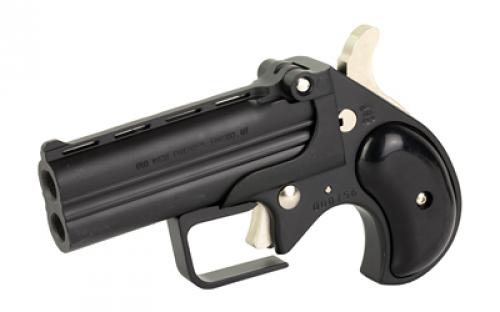 Old West Big Bore, Derringer, 38 Special, 3.5" Barrel, Alloy Frame, Matte Finish, Black, Black Synthetic Grips, Fixed Sights, 2 Rounds BBG38BB