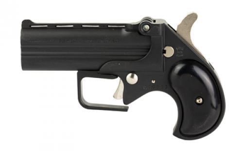 Old West Big Bore, Derringer, 9MM, 3.5 Barrel, Alloy Frame, Matte Finish, Black, Black Synthetic Grips, Fixed Sights, 2 Rounds BBG9BB