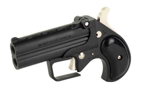 Old West Big Bore, Derringer, 9MM, 3.5" Barrel, Alloy Frame, Matte Finish, Black, Black Synthetic Grips, Fixed Sights, 2 Rounds BBG9BB