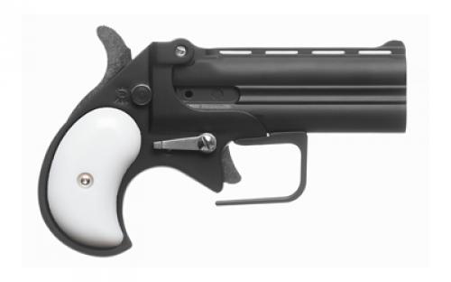 Old West Big Bore, Derringer, 9MM, 3.5 Barrel, Alloy Frame, Matte Finish, Black, Pearl Grips, Fixed Sights, 2 Rounds BBG9BP