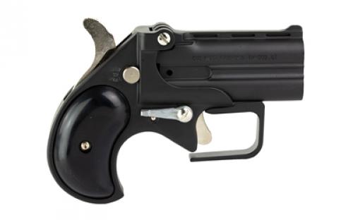 Old West Short Bore, Derringer, 380 ACP, 2.75" Barrels, Matte Finish, Black, Synthetic Grips, Black, 2 Rounds, Guardian Package, Trigger Guard SBG380BB