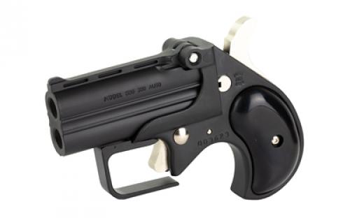 Old West Short Bore, Derringer, 380 ACP, 2.75" Barrels, Matte Finish, Black, Synthetic Grips, Black, 2 Rounds, Guardian Package, Trigger Guard SBG380BB