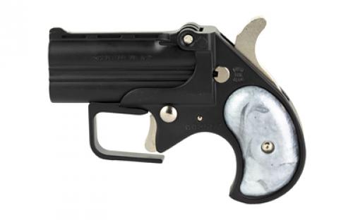 Old West Short Bore, Derringer, 380 ACP, 2.75 Barrels, Matte Finish, Black, Pearl Grips, 2 Rounds, Guardian Package, Trigger Guard SBG380BP