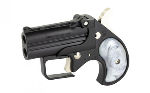 Old West Short Bore, Derringer, 380 ACP, 2.75" Barrels, Matte Finish, Black, Pearl Grips, 2 Rounds, Guardian Package, Trigger Guard SBG380BP