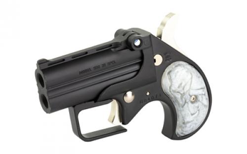 Old West Short Bore, Derringer, 38 Special, 2.75" Barrels, Matte Finish, Black, Pearl Grips, 2 Rounds, Guardian Package, Trigger Guard SBG38BP