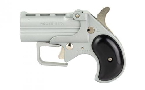 Old West Short Bore, Derringer, 38 Special, 2.75 Barrels, Satin Finish, Silver, Synthetic Grips, Black, 2 Rounds, Guardian Package, Trigger Guard SBG38SB
