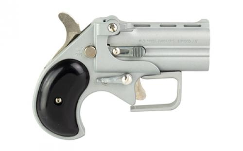 Old West Short Bore, Derringer, 38 Special, 2.75" Barrels, Satin Finish, Silver, Synthetic Grips, Black, 2 Rounds, Guardian Package, Trigger Guard SBG38SB