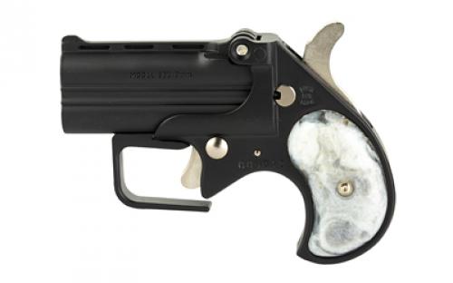 Old West Short Bore, Derringer, 9mm, 2.75 Barrels, Matte Finish, Black, Pearl Grips, 2 Rounds, Guardian Package, Trigger Guard SBG9BP
