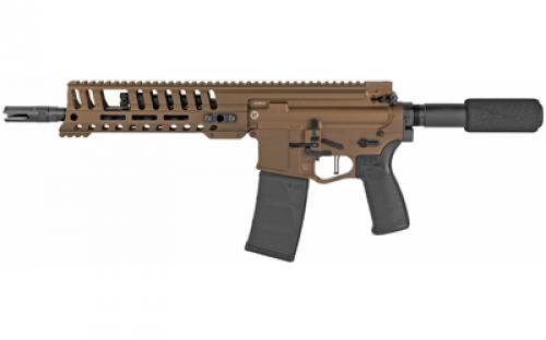 Patriot Ordnance Factory P415, Edge, Semi-automatic, AR Pistol, 300 Blackout, 10.5 Barrel, Cerakote Finish, Burnt Bronze, Standard AR Pistol Tube, Ambidextrous Safety Selector, 30 Rounds, 9 M-LOK Edge Handguard, Single Stage 4.5lb Drop-In Trigger, 5 Position Piston Gas Block, 1 Magazine 01800