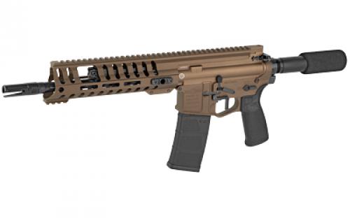 Patriot Ordnance Factory P415, Edge, Semi-automatic, AR Pistol, 300 Blackout, 10.5" Barrel, Cerakote Finish, Burnt Bronze, Standard AR Pistol Tube, Ambidextrous Safety Selector, 30 Rounds, 9" M-LOK Edge Handguard, Single Stage 4.5lb Drop-In Trigger, 5 Position Piston Gas Block, 1 Magazine 01800