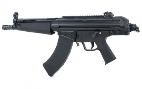 PTR Industries PTR-32P PDWR, Pistol, Semi-automatic, 7.62X39, 8.5 Barrel, Steel, Black, Polymer Pistol Grip, Welded Scope Mount, Thumb Safety, 30 Rounds, 1 Magazine, 5/8X24 Flash Hider, HK33 Plastic Handguard, Anti-Tilt End Cap with Swivel, Right Hand PTR203