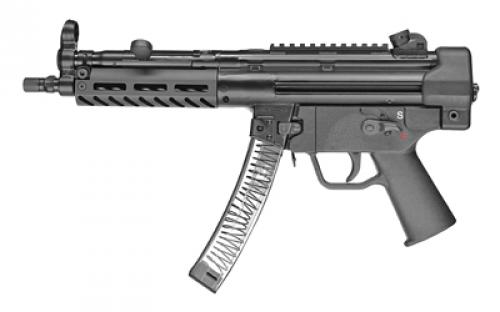 PTR Industries 9CT, Pistol, Semi-automatic, 9MM, 8.86 Barrel, 3 Lug/Threaded Barrel, Steel, Black, Polymer Pistol Grip, Welded Scope Mount, 30 Rounds, 2 Magazines, Aluminum M-LOK Handguard PTR601