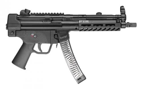 PTR Industries 9CT, Pistol, Semi-automatic, 9MM, 8.86" Barrel, 3 Lug/Threaded Barrel, Steel, Black, Polymer Pistol Grip, Welded Scope Mount, 30 Rounds, 2 Magazines, Aluminum M-LOK Handguard PTR601