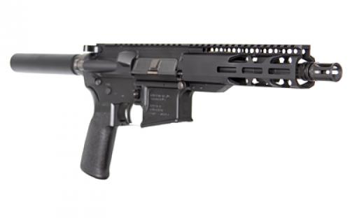 Radical Firearms RF-15, Semi-automatic, AR Pistol, 223 Remington/556NATO, 7.5" M4 Profile Threaded Barrel, Anodized Finish, Black, Pistol Length Gas System, A2 Flash Hider, MFT Engage V2 Grip, 7" M-LOK Handguard, 30 Rounds, 1 Magazine, BLEM (Damaged Packaging) RF00133