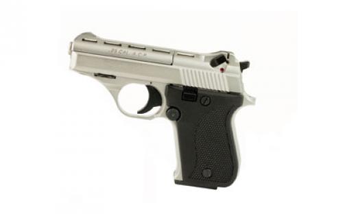 Phoenix HP25A, Single Action Only, Semi-automatic, Metal Frame Pistol, Compact, 25 ACP, 3 Barrel, Alloy, Nickel Finish, Silver, Plastic Grips, Fixed Sights, 9 Rounds, 1 Magazine HP25ANB