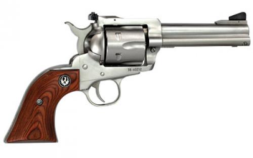 Ruger Blackhawk, Single Action, Revolver, 357 Magnum, 4.6 Barrel, Stainless Steel, Satin Finish, Silver, Hardwood Grips, Ramp Front and Adjustable Rear Sights, 6 Rounds 00309