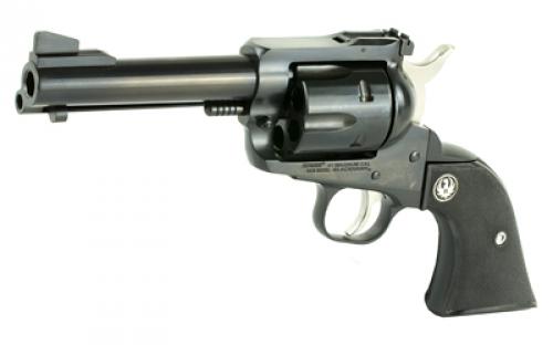 Ruger Blackhawk, Single Action, Revolver, 41 Remington Magnum, 4.6" Barrel, Alloy Steel, Blued Finish, Black Checkered Hard Rubber Grips, Ramp Front and Adjustable Rear Sights, 6 Rounds 00405