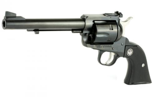 Ruger Blackhawk, Single Action, Revolver, 41 Remington Magnum, 6.5" Barrel, Alloy Steel, Blued Finish, Black Checkered Hard Rubber Grips, Ramp Front and Adjustable Rear Sights, 6 Rounds 00406