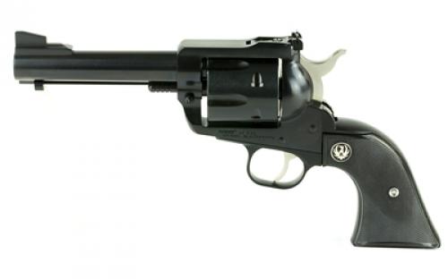 Ruger Blackhawk, Single Action, Revolver, 45 Long Colt, 4.6 Barrel, Alloy Steel, Blued Finish, Black Checkered Hard Rubber Grips, Ramp Front and Adjustable Rear Sights, 6 Rounds 00445