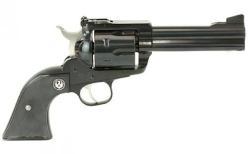 Ruger Blackhawk Convertible, Single Action, Revolver, 45 Long Colt/45 ACP, 4.6" Barrel, Alloy Steel, Blued Finish, Black Checkered Hard Rubber Grips, Ramp Front and Adjustable Rear Sights, 6 Rounds, Includes Extra 45 Auto Cylinder 00446