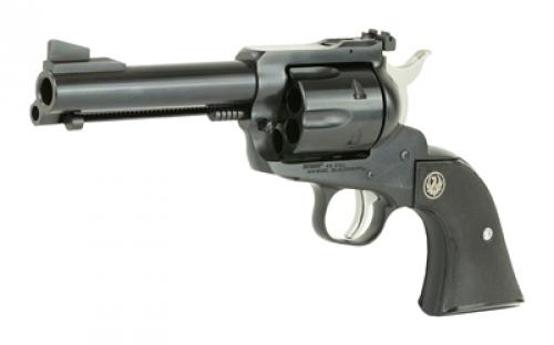 Ruger Blackhawk Convertible, Single Action, Revolver, 45 Long Colt/45 ACP, 4.6" Barrel, Alloy Steel, Blued Finish, Black Checkered Hard Rubber Grips, Ramp Front and Adjustable Rear Sights, 6 Rounds, Includes Extra 45 Auto Cylinder 00446