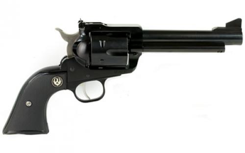 Ruger Blackhawk, Single Action, Revolver, 45 Long Colt, 5.5" Barrel, Alloy Steel, Blued Finish, Black Checkered Hard Rubber Grips, Ramp Front and Adjustable Rear Sights, 6 Rounds 00465