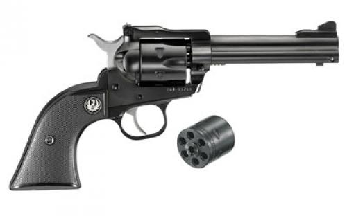 Ruger Single-Six Convertible, Single Action, Revolver, 22LR/22 WMR, 4.6 Barrel, Alloy Steel, Blued Finish, Black Checkered Hard Rubber Grips, Adjustable Rear & Ramp Front Sight, 6 Rounds 00623