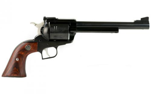 Ruger Super Blackhawk Standard, Single Action, Revolver, 44 Magnum, 7.5" Barrel, Alloy Steel, Blued Finish, Hardwood Grips, Adjustable Rear & Ramp Front Sight, 6 Rounds 00802