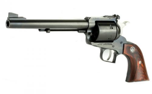 Ruger Super Blackhawk Standard, Single Action, Revolver, 44 Magnum, 7.5" Barrel, Alloy Steel, Blued Finish, Hardwood Grips, Adjustable Rear & Ramp Front Sight, 6 Rounds 00802