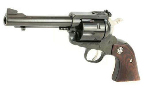 Ruger Super Blackhawk Standard, Single Action, Revolver, 44 Magnum, 5.5" Barrel, Alloy Steel, Blued Finish, Hardwood Grips, Adjustable Rear & Ramp Front Sight, 6 Rounds 00810