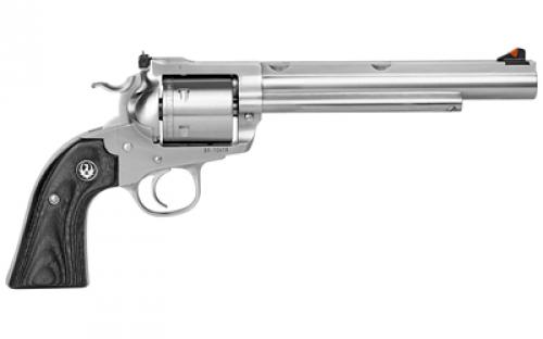 Ruger Super Blackhawk Bisley Hunter, Single Action, Revolver, 44 Magnum, 7.5" Barrel, Stainless Steel, Satin Finish, Silver, Black Laminate Grips, Adjustable Rear & Ramp Front Sight, 6 Rounds 00862