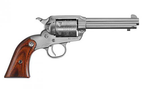 Ruger Bearcat, Single Action, Revolver, 22LR, 4.2 Barrel, Stainless Steel, Satin Finish, Silver, Hardwood Grips, Blade Front and Integral Rear Sights, 6 Rounds 00913