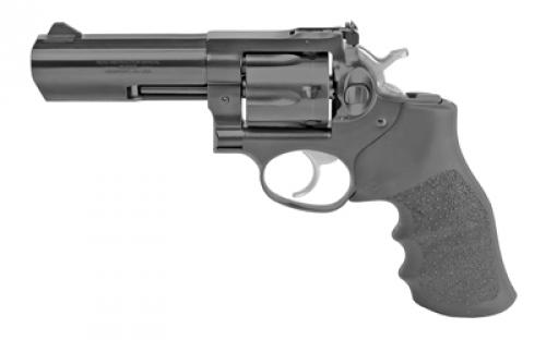 Ruger GP100 Standard, Double Action, Revolver, 357 Magnum, 4.2 Barrel, Alloy Steel, Blued Finish, Hogue Monogrip, Ramp Front and Adjustable Rear Sights, 6 Rounds, GP-141 01702