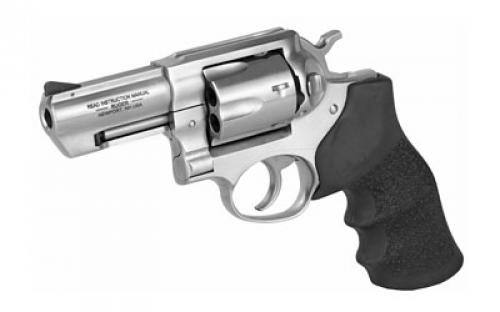 Ruger GP100 Standard, Double Action, Revolver, 357 Magnum, 3" Barrel, Stainless Steel, Satin Finish, Silver, Hogue Monogrip, Ramp Front and Integral Rear Sights, 6 Rounds, KGPF-331 01715