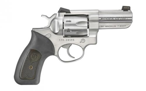Ruger GP100, Wiley Clapp II, TALO Edition, Double Action, Revolver, 357 Magnum, 3" Barrel, Stainless Steel, Silver, Rubber Grips with Wood Inlay, Tritium Yellow Mega Dot Night Fision Front Sight w/ Low Mount Novak Rear Sight, 7 Rounds 01789