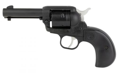 Ruger Wrangler Birdshead, Single Action Only, Revolver, 22LR, 3.75 Barrel, Aluminum Alloy, Cerakote Finish, Black, Birdshead Synthetic Grips, Integral Notch Rear Sight/Blade Front Sight, Transfer Bar Safety, 6 Rounds 02015