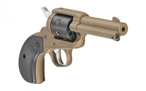 Ruger Wrangler Birdshead, Single Action Only, Revolver, 22LR, 3.75" Barrel, Aluminum Alloy, Cerakote Finish, Burnt Bronze, Birdshead Synthetic Grips, Integral Notch Rear Sight/Blade Front Sight, Transfer Bar Safety, 6 Rounds 02017