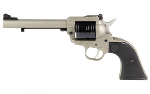 Ruger Super Wrangler, Revolver, Single Action, 22 LR/22 WMR, 5.5 Barrel, Cerakote Finish, Silver, Synthetic Grips, Adjustable Sights, 6 Rounds, 2 Cylinders, (1)-22WMR and (1)-22LR, BLEM (Damaged Case) 2033