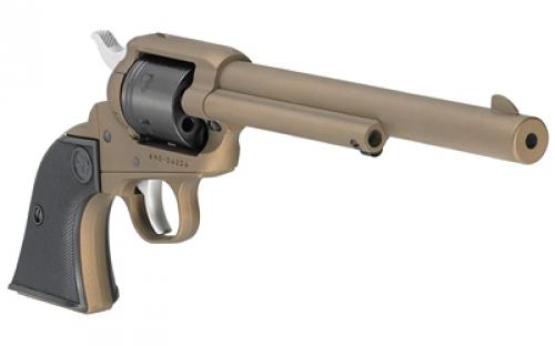 Ruger Wrangler, Single Action Only, Revolver, 22LR, 7.5" Barrel, Aluminum Alloy, Cerakote Finish, Burnt Bronze, Checkered Synthetic Grips, Integral Notch Rear Sight/Blade Front Sight, Transfer Bar Safety, 6 Rounds 2040