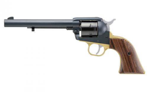 Ruger Wrangler, TALO Edition, Single Action, Revolver, 22 LR, 6.5 Barrel, Alloy, Cerakote Finish, Midnight Blue Frame, Brass Color Trigger Guard, Altamont Grips, Internal Notch Rear Blade Front Sight, 6 Rounds 02050