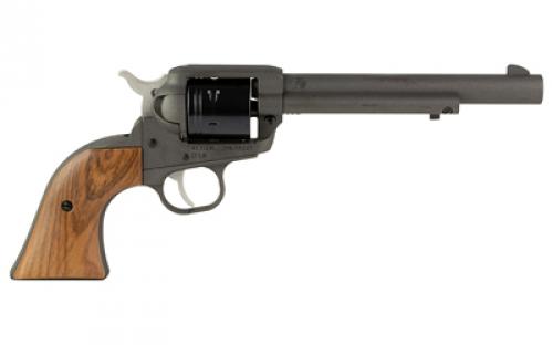Ruger Wrangler, TALO Edition, Single Action, Revolver, 22LR, 6.5" Barrel, Alloy, Cerakote Finish, Cobalt, Walnut Grips, Blade Front and Integral Rear Sights, 6 Rounds, DeSantis Wild Hog Holster Included 02057
