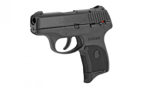 Ruger LC380, Double Action Only, Semi-automatic, Polymer Frame Pistol, Compact, 380 ACP, 3.1" Barrel, Blued Finish, 3 Dot Drift-Adjustable Sights, 7 Rounds, California Compliant 03253