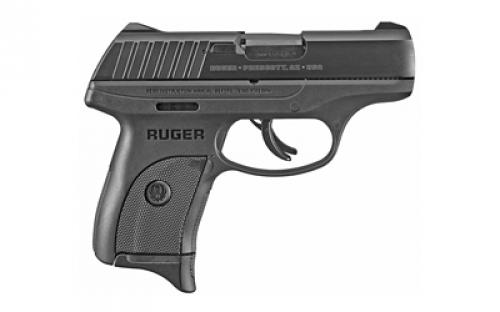 Ruger EC9s, Striker Fired, Semi-automatic, Polymer Frame Pistol, Compact, 9MM, 3.1 Barrel, Black Oxide Finish, Integral Fixed Sights, Thumb Safety, 7 Rounds, 1 Magazine 03283