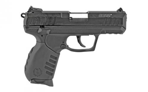 Ruger SR22, Double Action/Single Action, Semi-automatic, Polymer Frame Pistol, Compact, 22LR, 3.5" Barrel, Anodized Finish, Black, Black Rubber Grip, 3 Dot Adjustable Sights, 10 Rounds, 2 Magazines 03600