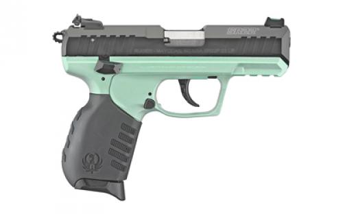 Ruger SR22, TALO Edition, Double Action/Single Action, Semi-automatic, Polymer Frame Pistol, Compact, 22LR, 3.5 Barrel, Anodized Finish, Turquoise, Black Rubber Grip, 3 Dot Adjustable Sights, 10 Rounds, 2 Magazines 03625