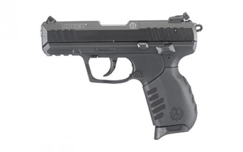 Ruger SR22, Double Action/Single Action, Semi-automatic, Polymer Frame Pistol, Compact, 22LR, 3.5 Barrel, Anodized Finish, Black, Black Rubber Grip, 3 Dot Adjustable Sights, 10 Rounds, 2 Magazines, CA Compliant 03657