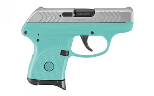Ruger LCP, TALO Edition, Double Action Only, Semi-automatic, Polymer Frame Pistol, Sub-Compact, 380 ACP, 2.75" Barrel, Nickel Finish, Turquoise, Integral Fixed Sights, 6 Rounds, 1 Magazine 03745
