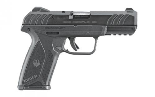Ruger Security-9, Double Action, Semi-automatic, Polymer Frame Pistol, Full Size, 9MM, 4" Barrel, Black Oxide Finish, 3 Dot Drift-Adjustable Sights, Manual Safety and Integrated Trigger Safety, 15 Rounds, 2 Magazines, Right Hand 03810